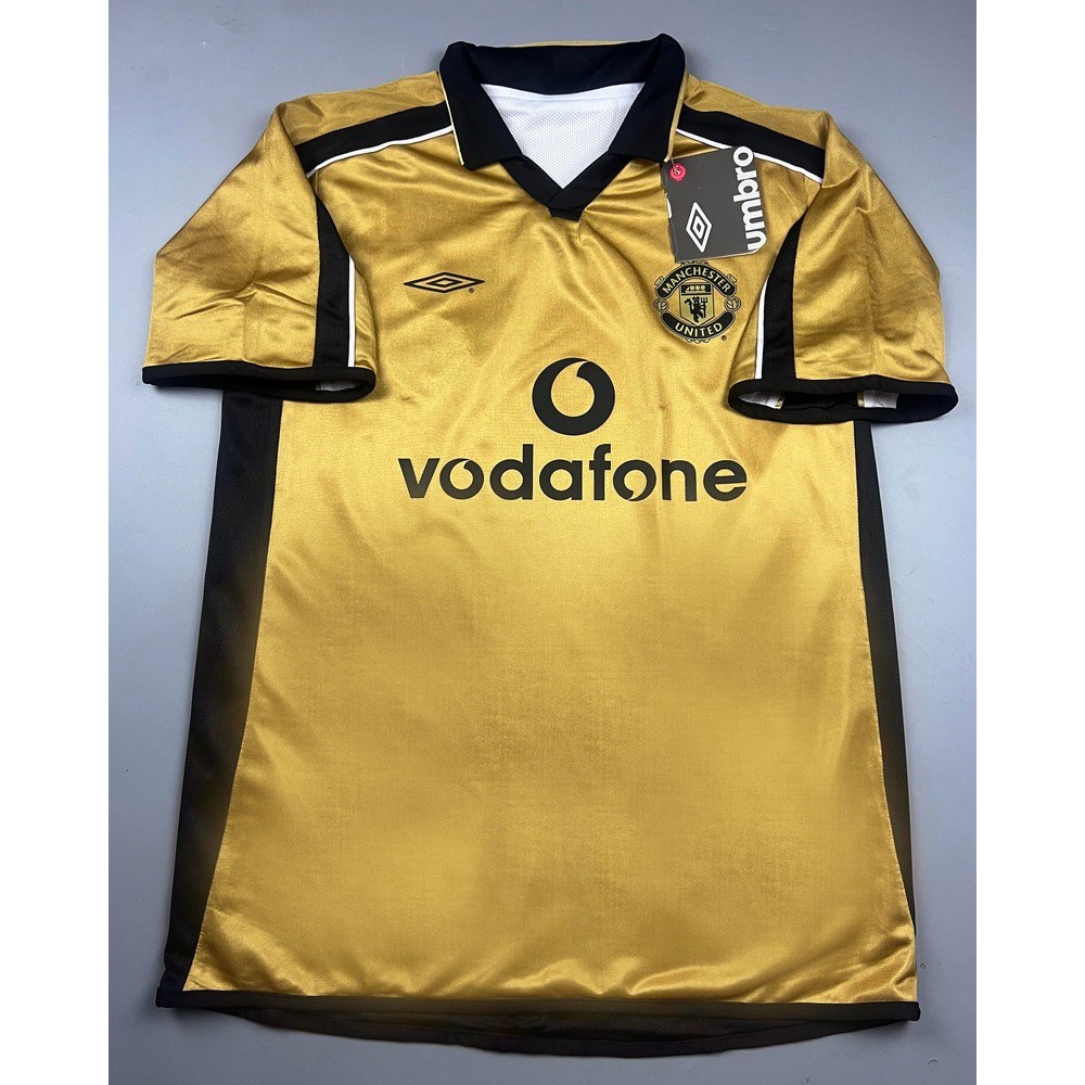 เสื้อบอล ย้อนยุค แมนยู 2001 เยือน ใส่ได้ 2 ด้าน Retro Manchester United Away เรโทร คลาสสิค สินค้าอยู่ไทย พร้อมส่ง