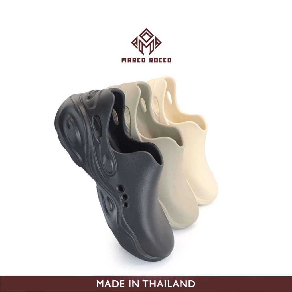 Marco Rocco รองเท้าแตะผู้ชาย รองเท้าแฟชั่นลําลอง  กันลื่น ทนต่อการสึกหรอ พื้นนุ่มมาก เพิ่มความสูง EVA ไม่มีกลิ่น MR8019