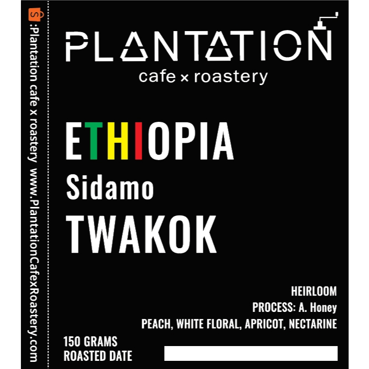 เมล็ดกาแฟคั่วอ่อน Ethiopia Sidamo Twakok 150g. (Filter)