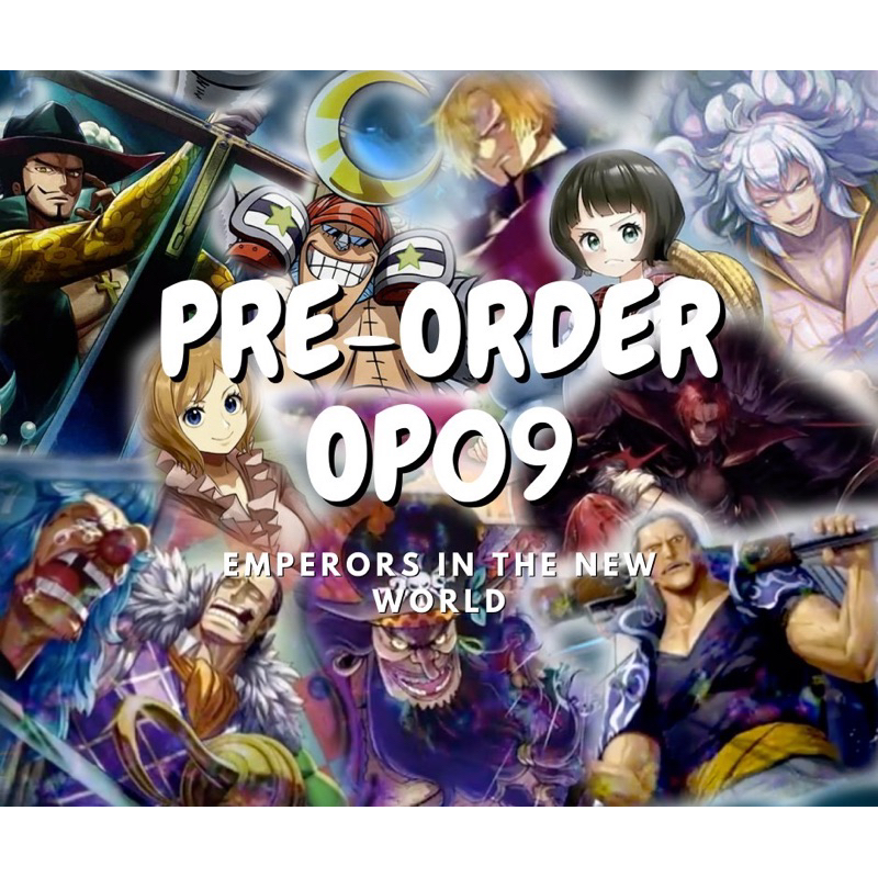 พร้อมส่ง!! One Piece Card Game Comp CUR SR One Piece Booster Box 9 OP09 มีทุกสี วันพีซการ์ดเกม