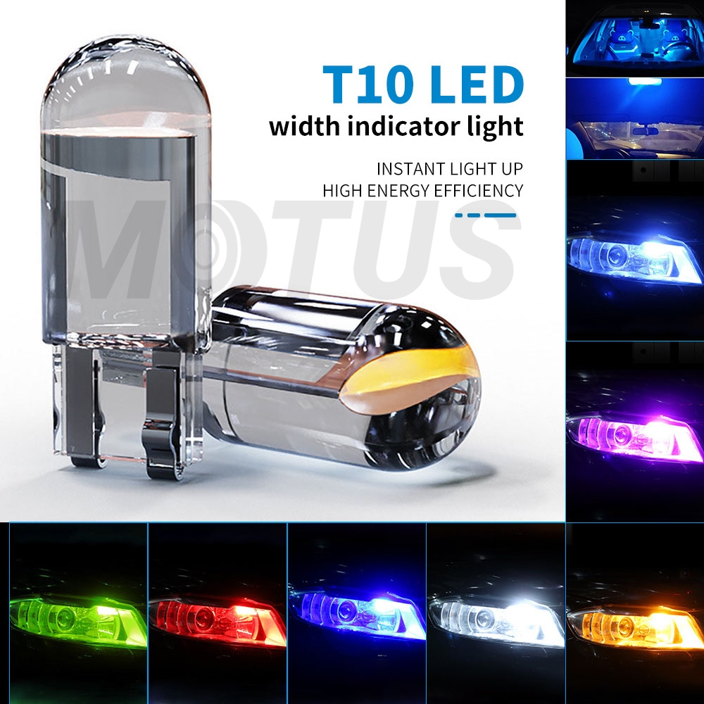 MOTUS 1ชิ้น ไฟหรี่ LED T10 ไฟหรี่ ไฟป้ายทะเบียนรถ T10 W5W สำหรับทั้งรถยนต์ และ มอเตอร์ไซค์