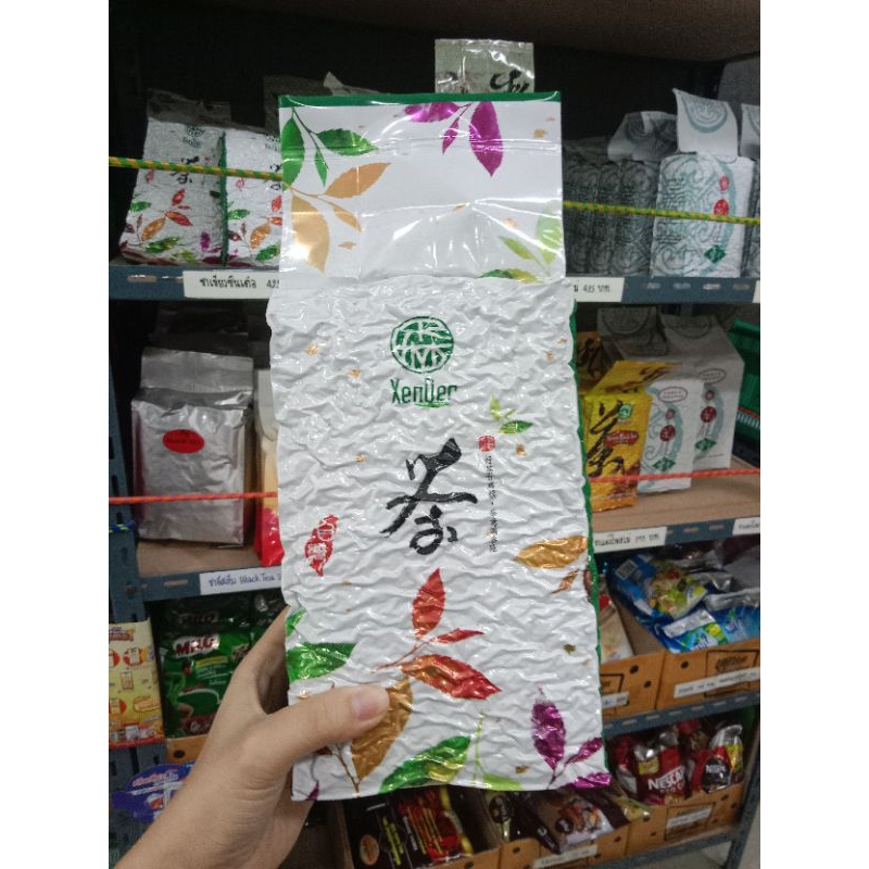 Xender Jasmine Green tea 600กรัม ชาเขียวซินเต๋อ