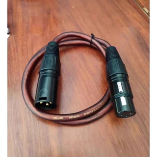 PT SHOP สายสัญญาณเสียง XLR สายไมค์โครโฟน XLR 3Pin XLR male to Female สีน้ำตาลใส ยาว1M/3M/5M (ราคา1-2เส้น) (ราคา1-2เส้น)
