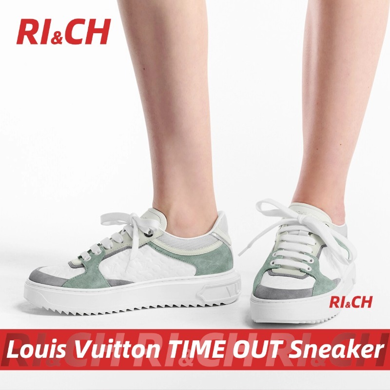 👟Louis Vuitton LV TIME OUT Women's Sneaker รองเท้าผ้าใบผู้หญิง #Rich ราคาถูกที่สุดใน Shopee แท้💯