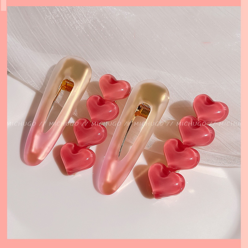 คลิปผมสีชมพู,ปากเป็ดน่ารักทรงผม,อุปกรณ์เสริมผมแฟชั่นเกาหลี