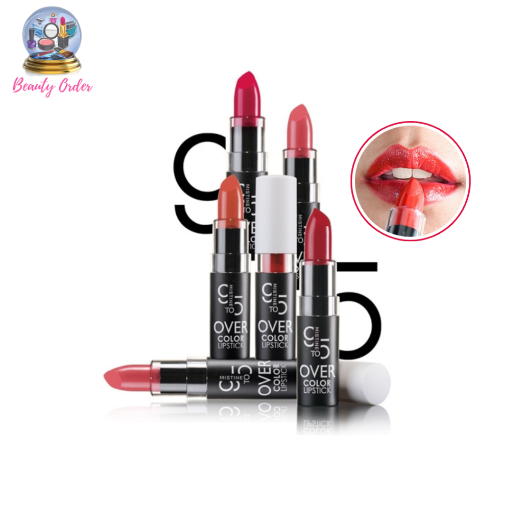 ลิปสติกเนื้อครีม มิสทีน ไนน์ ทู ไฟว์ โอเวอร์ คัลเลอร์ Mistine 9 to 5 Over Color Lipstick