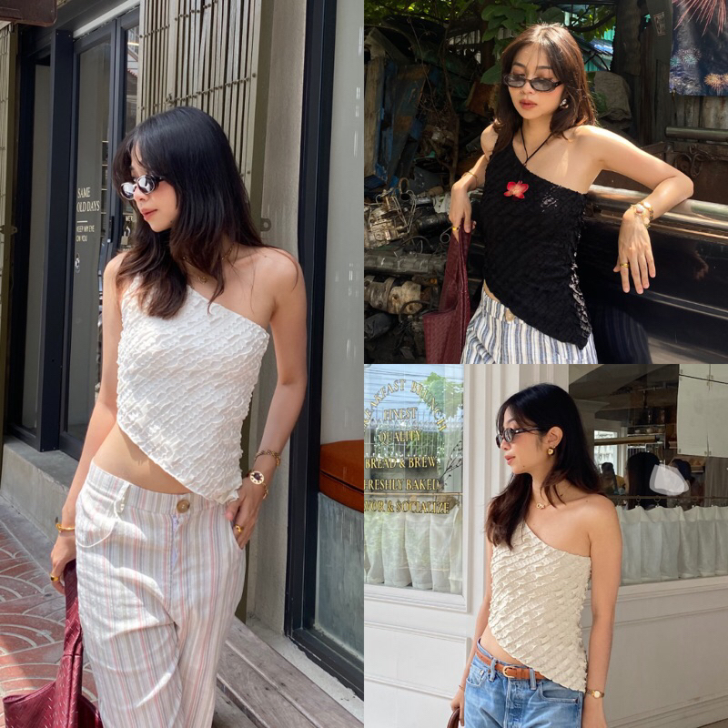 (พร้อมส่ง ) AJEN | CARA ONE-SHOULDER