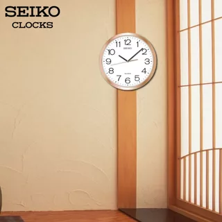 SEIKO CLOCKS นาฬิกาแขวน รุ่น PDA014F ขนาด 12.2 นิ้ว เดินเรียบ สีโรสโกลด์