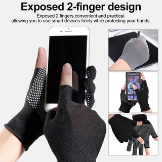 ถุงมือขี่จักรยาน ถุงมือกันแดด ถุงมือกันลื่น ลายจุด ระบายอากาศ สําหรับเล่นกีฬากลางแจ้ง