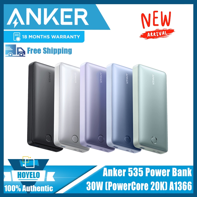 Anker 535 Power Bank 30W PowerCore20Kเครื่องชาร์จแบบพกพา 20000MAh Powerbank Fast Chargerแบตเตอรี่Pac