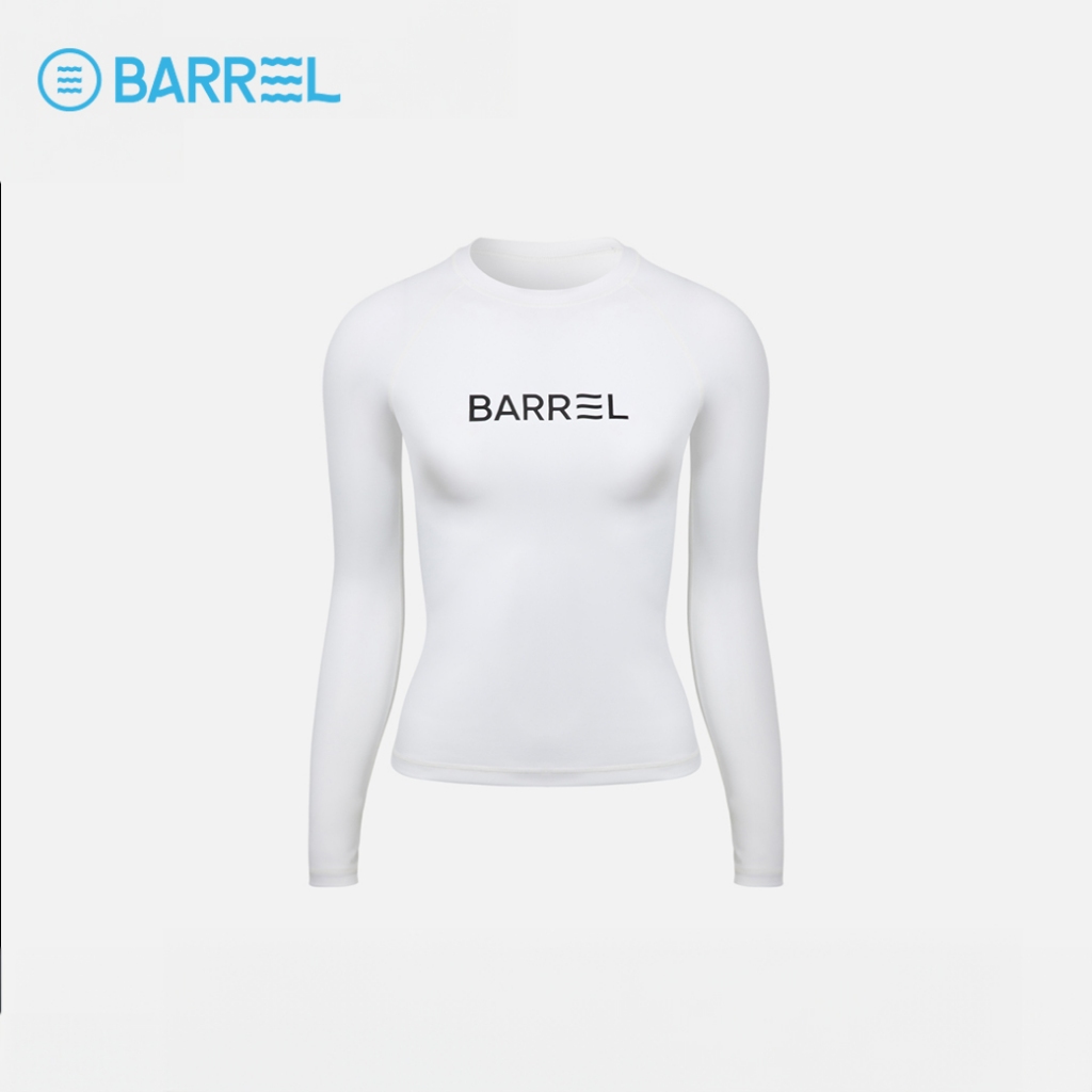 BARREL WOMEN ESSENTIAL STANDARD FIT RASHGUARD - เสื้อรัชการ์ด เสื้อว่ายน้ำแขนยาว-3WT001W_U3WTXX