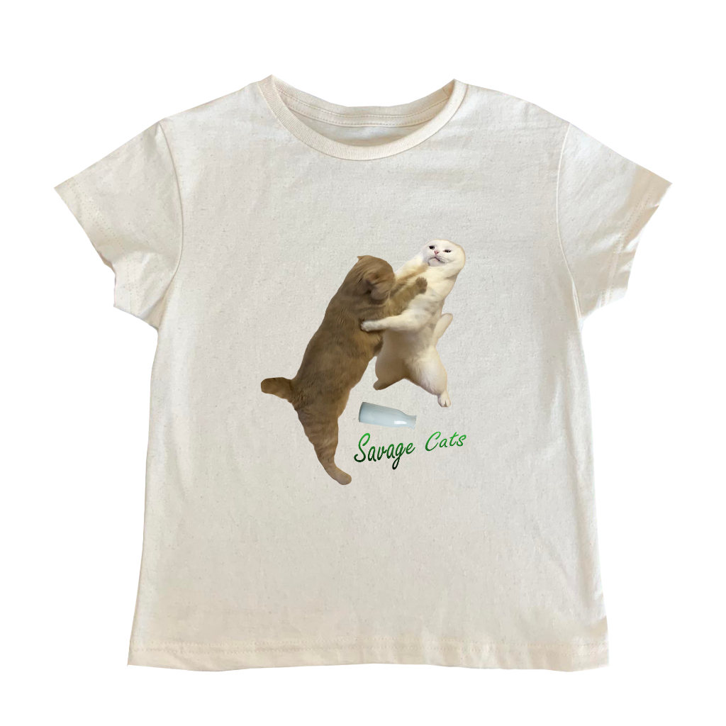 MOST เสื้อยืด Savage Cats | Classic Cotton | Baby Tee