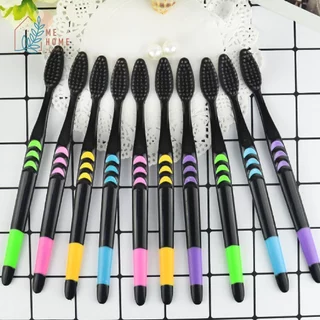 แปรงสีฟัน ยกแพ็ค ขนนุ่ม ชาร์โคลขนแปรง 0.18 mm 10ชิ้น/แพ็ค
