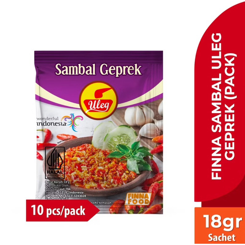 Indonesia Sambal Chilli Uleg Finna  @10 Sachets ราคา ถูกที่สุด ดีลบีเคเค แกลเลอรีภาพที่ 5