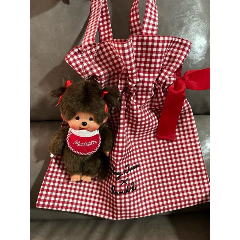 พวงกุญแจห้อยกระเป๋า Monchhichi size S(18cm)Origianl มัดแกะ ใช้โค้ดลดได้ค่ะ