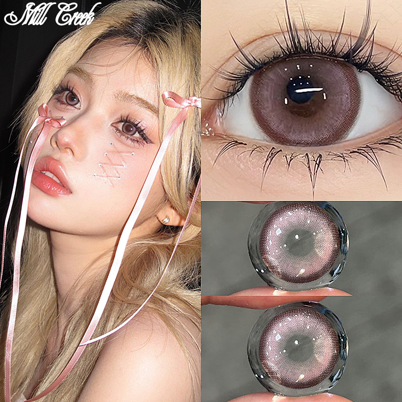 [✅จัดส่ง2-3วัน] MILL CREEK คอนแทคเลนส์ สีชมพู 14.5mm 0.00~8.00 องศา 12 เดือน ใส่สบาย คอนแทคเลนส์สี