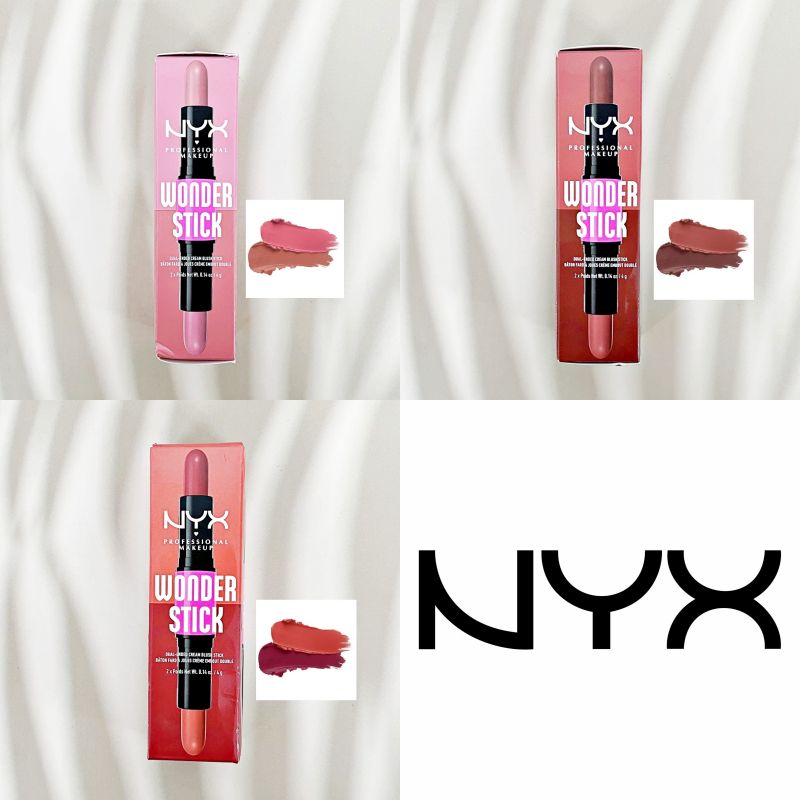 [NYX®] Professional Makeup Wonder Stick Cream Blush 4g บลัชออน เนื้อครีม 2 หัว แบบแท่ง
