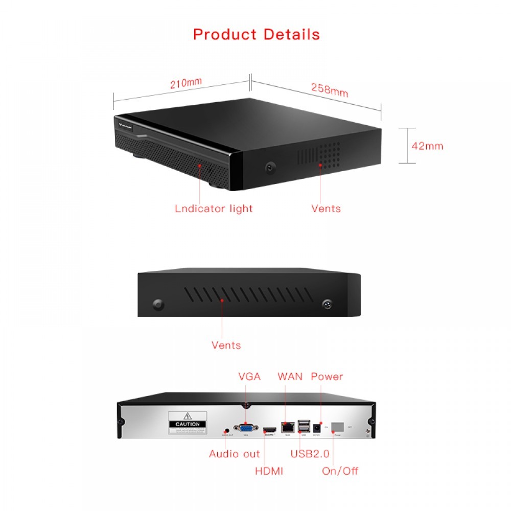 Vstarcam กล่องบันทึกNVR N8216 รองรับกล้องได้สูงสุด16ตัว #center_it - รูปที่ 4