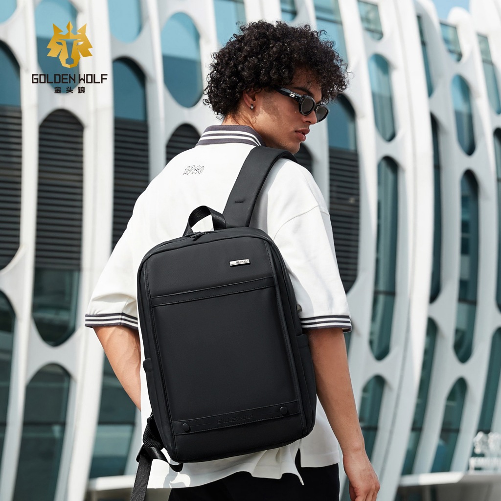 NEW✨Goldenwolf GB00705 กระเป๋าเป้สะพายหลัง กระเป๋าสะพายใส่โน้ตบุ๊ค กระเป๋ากันน้ำ Laptop backpack water proof