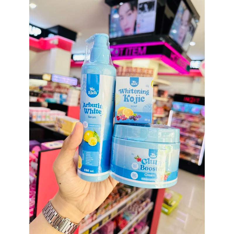 เซรั่มโดสฟ้าอาบูติน NC Rich เซตใหญ่ [โฉมใหม่! เพิ่มปริมาณ!]