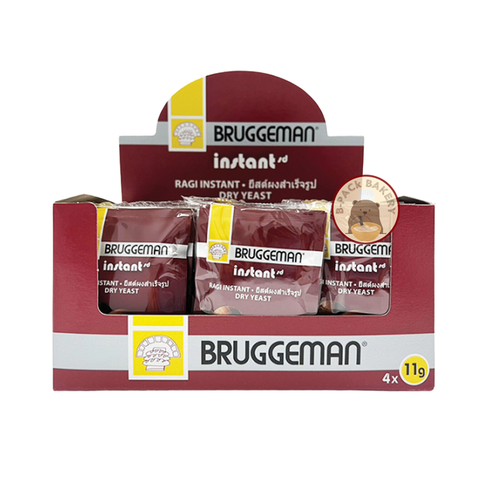 (สีแดง 44g) บรักกีมาน ยีสต์ หวาน BRUGGEMAN Sweet Yeast (11gx4pcs)