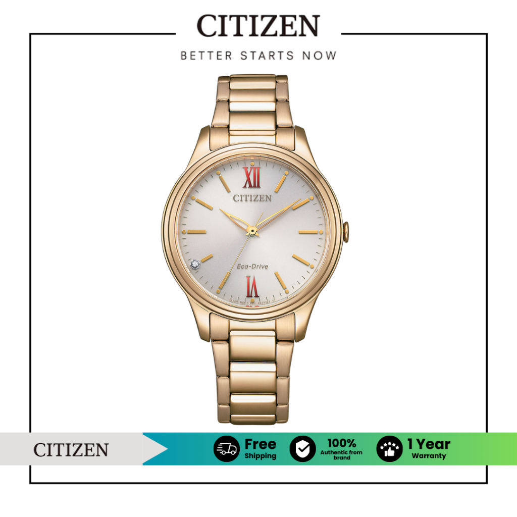 CITIZEN L Eco-Drive EM0418-81X Lady Watch (นาฬิกาผู้หญิงพลังงานแสง)
