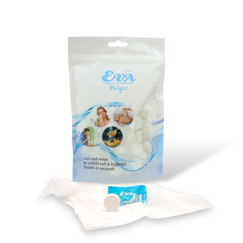 ผ้าอัดเม็ด รีฟิล 500 เม็ด/แพ็ค (Compressed Towel Refill) / ผ้าอัดเม็ด