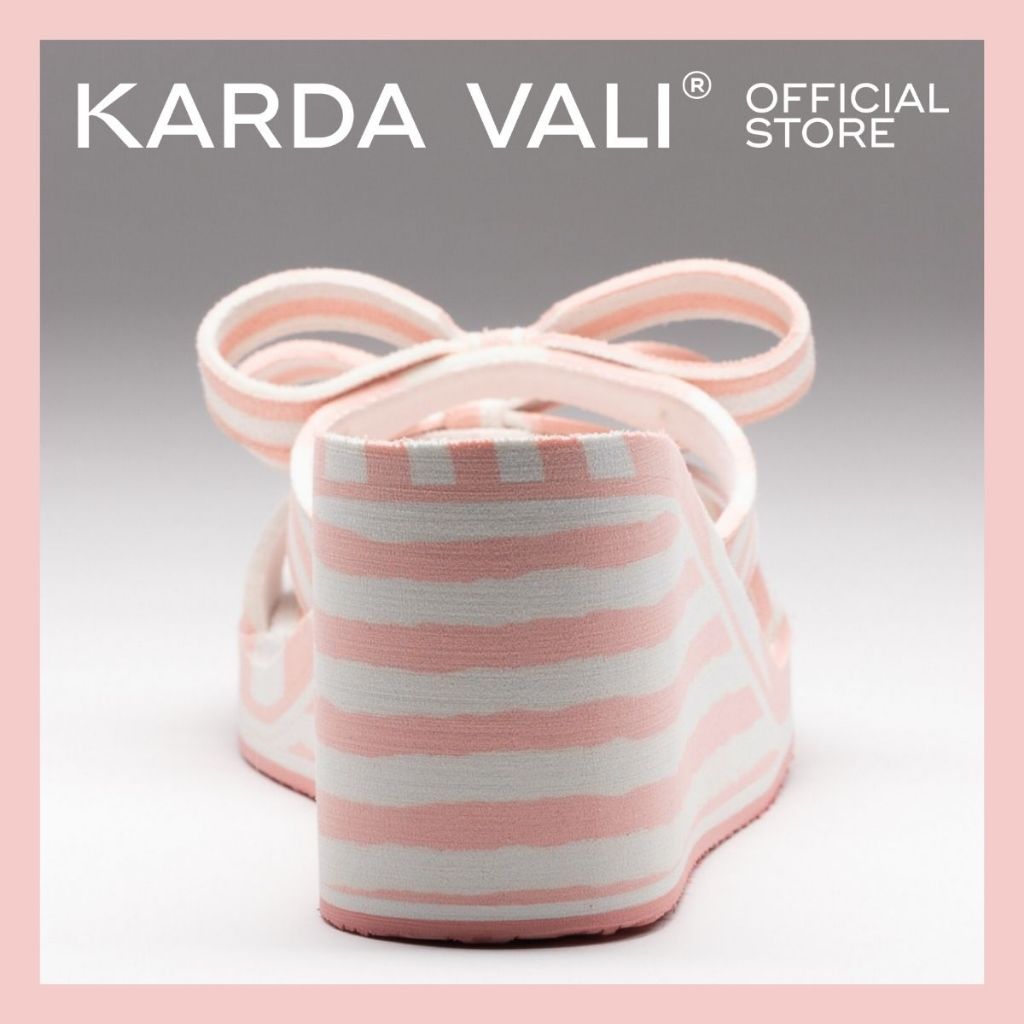 KARDA VALI รองเท้าส้นสูง สูง 3 นิ้ว รุ่น Gia รองเท้าแฟชั่นเพื่อสุขภาพ แบบมีส้น รองเท้าใส่สบาย แบบสวม สีชมพู Siena Pink