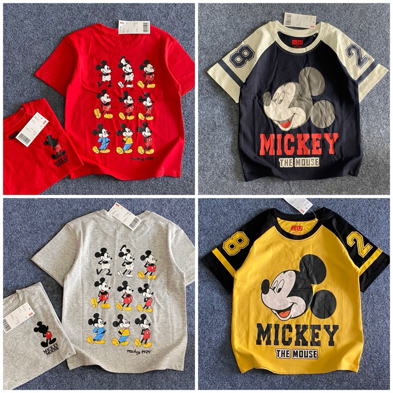 เสื้อยืดเด็ก (Mickey) มาใหม่New ผ้าคอตตอลเนื้อผ้านิ่ม