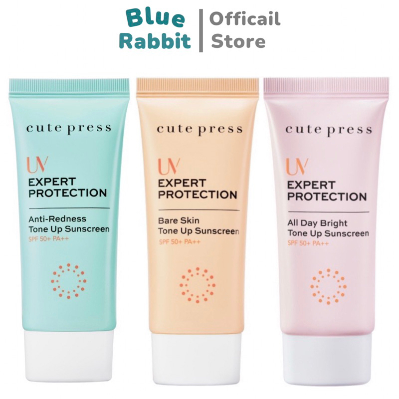 [30g.] CUTE PRESS UV EXPERT SUNSCREEN SPF50+ PA++ 30 g (กันแดดโทนอัพผิวไบรท์) Cutepress กันแดดคิวเพรส