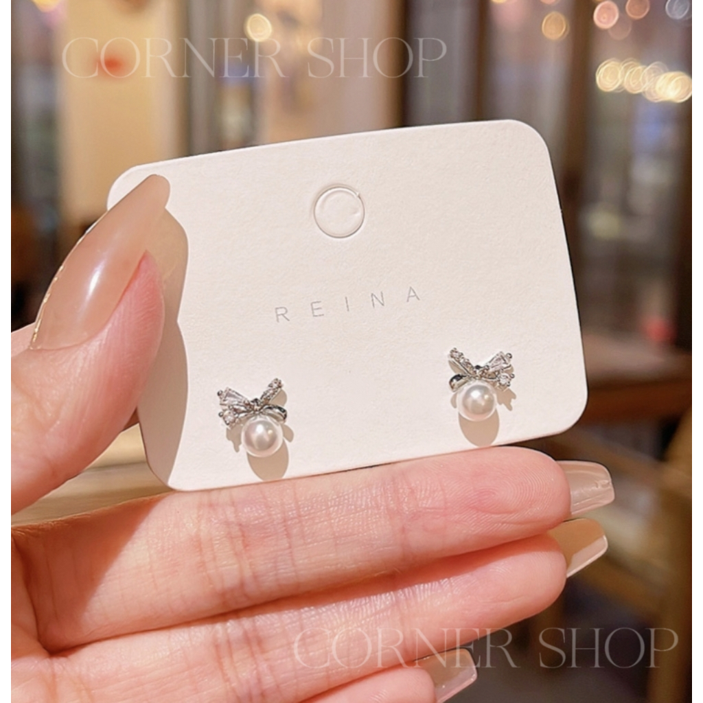 (E5998)พร้อมส่งจากไทย ต่างหูเข็มเงิน 925  สไตล์เกาหลี ต่างหูกระดุมเจาะ เครื่องประดับสำหรับผู้หญิง เด็กผู้หญิง