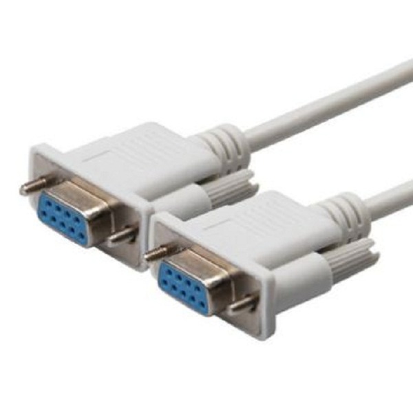 RS232 COM 9-pin serial cable ข้อมูลสาย DB9 Female to Female การเชื่อมต่อโดยตรง cross ขนาด 1.5 / 3./ 
