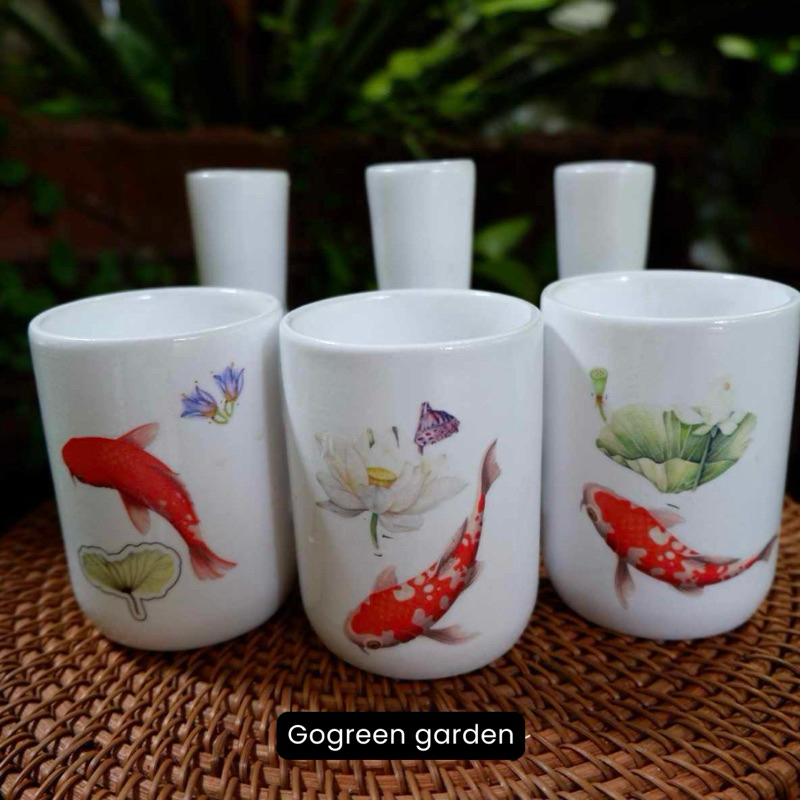 ที่กรวดน้ำลายมงคลลายปลาคราฟ