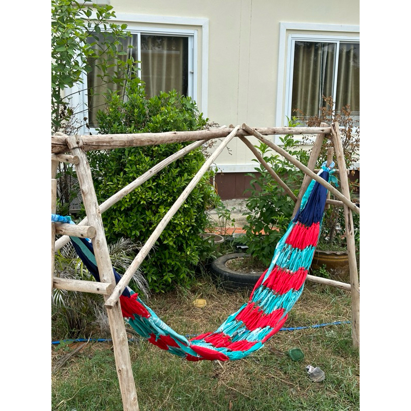 เปลนอน ผ้านุ่ม ไม่แข็งนอนสบาย🎊ไม่ขาดง่าย รับน้ำหนักได้ดี✅ (คละลาย,คละสี)