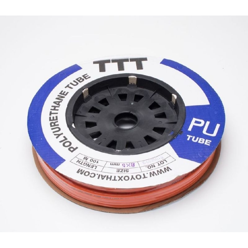 TOYOX PT8-O สายลมพียู 8มม X 5มม (สีส้ม) *made in thailand T291-PT-08-O