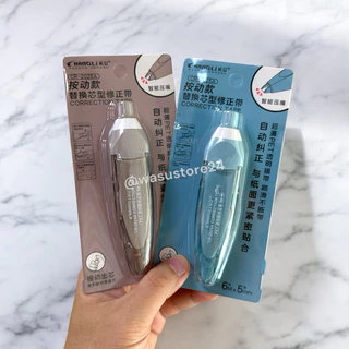 🔥พร้อมส่ง ใน 🇹🇭🔥 wasu.store24 WS029 เทปลบคำผิด ไส้ยาว 6m สีน่ารัก ทรงปากกา แบบกด เปลี่ยนไส้ ลิควิด