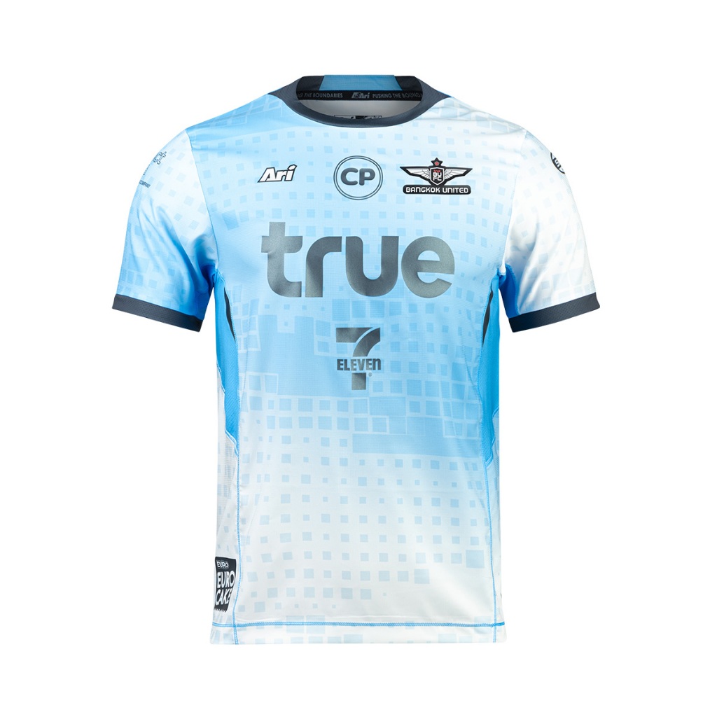 เสื้อแข่ง เกรดนักเตะ สีฟ้าขาว AWAY JERSEY TRUE BANGKOK UNITED 2024/25