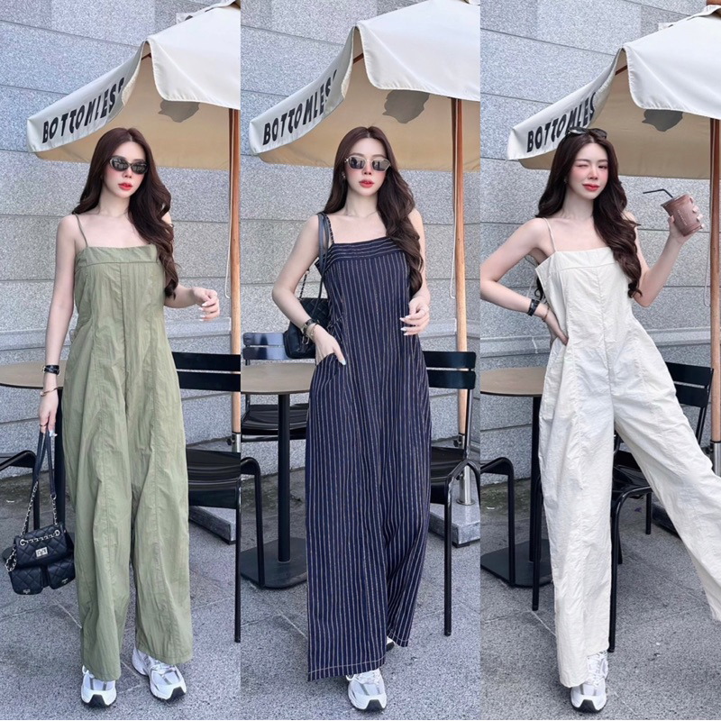 NEW PIPER JUMPSUIT สายเดี่ยวจั๊มสูททรงหลวม