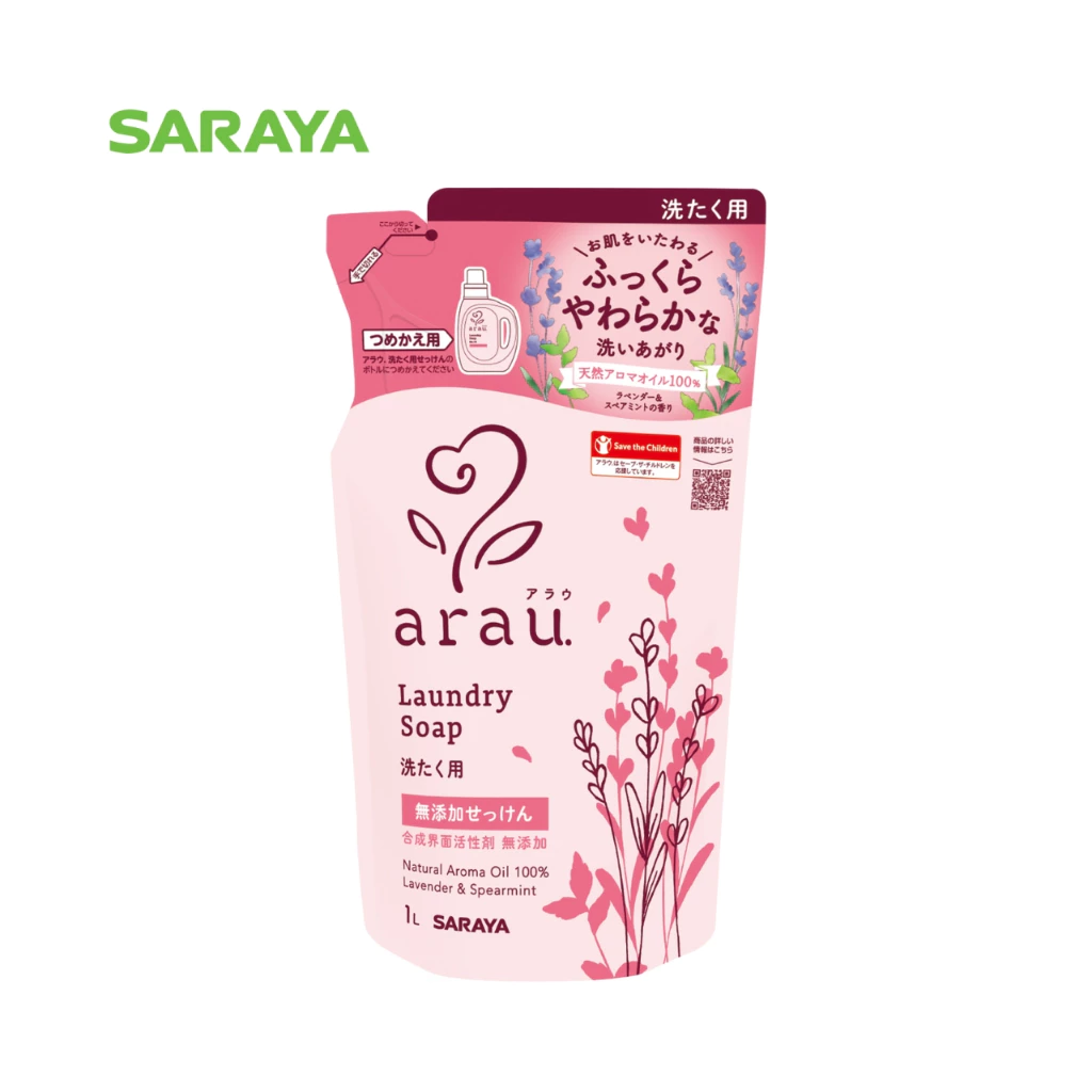 สบู่ซักผ้า อะราอุ. (ถุงเติม) : arau. Laundry Soap (Refill) 1 L