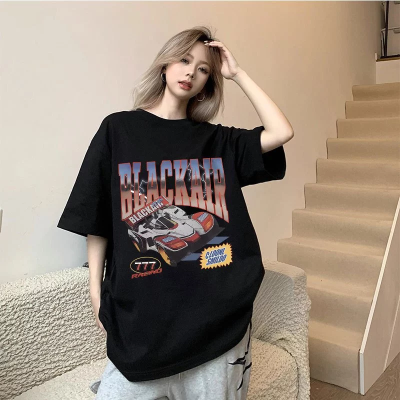 เสื้อยืดฟอกวินเทจไซส์ใหญ่ ผ้าฝ้าย 100% oversize เสื้อผ้าแฟชั่นเกาหลี เสื้อโอเวอร์ไซซ์ผู้หญิง สไตล์ฮิปฮอป ชายและหญิง อก50 thumbnail 4