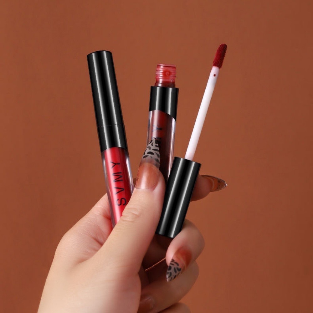 M452 SVMY ลิปสติก เนื้อแมตต์กํามะหยี่ สีสวย ให้ความชุ่มชื้น กันน้ำ ติดทน - รูปที่ 3