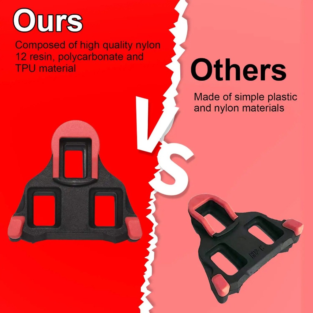 Lilioo แผ่นคลีทล๊อคบันไดจักรยานเสือหมอบ สำหรับบันได Shimano SH12 SH10 SH11 สำหรับ R540 R550 R7000 R8000 (ราคาต่อคู่)