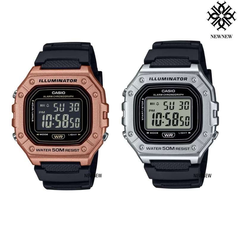 CASIO นาฬิกาข้อมือ W-218HM-5BV W-218HM-7AV ของแท้ประกันศูนย์ 1ปี