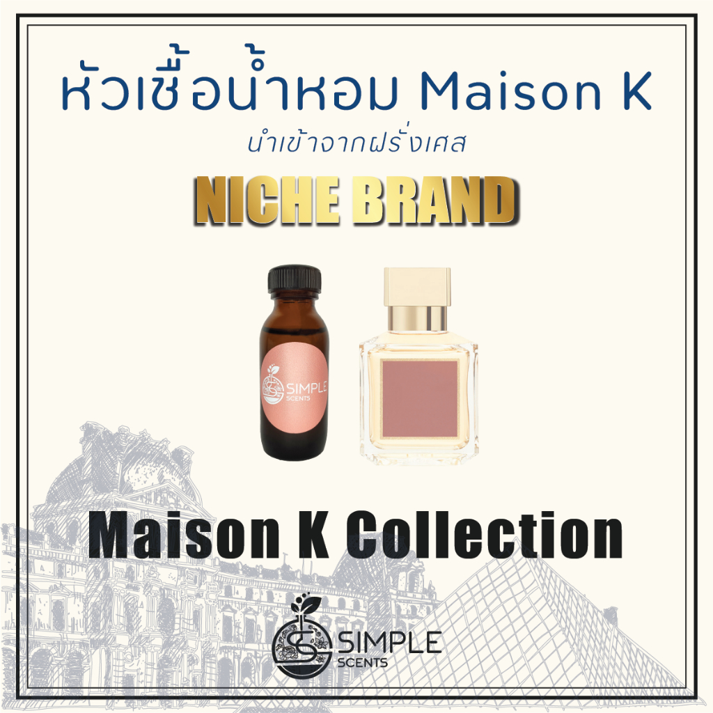 หัวเชื้อน้ำหอม Maison FK / น้ำหอมที่มีความเป็นเอกลักษณ์เฉพาะตัว / Niche Brand / Maison FK Collection