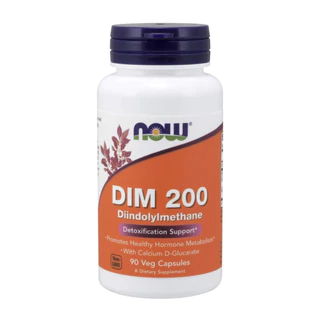 NOW Supplements, DIM 200 (Diindolylmethane) with Calcium D-Glucarate, 90 Veg Capsules (N.3569)
