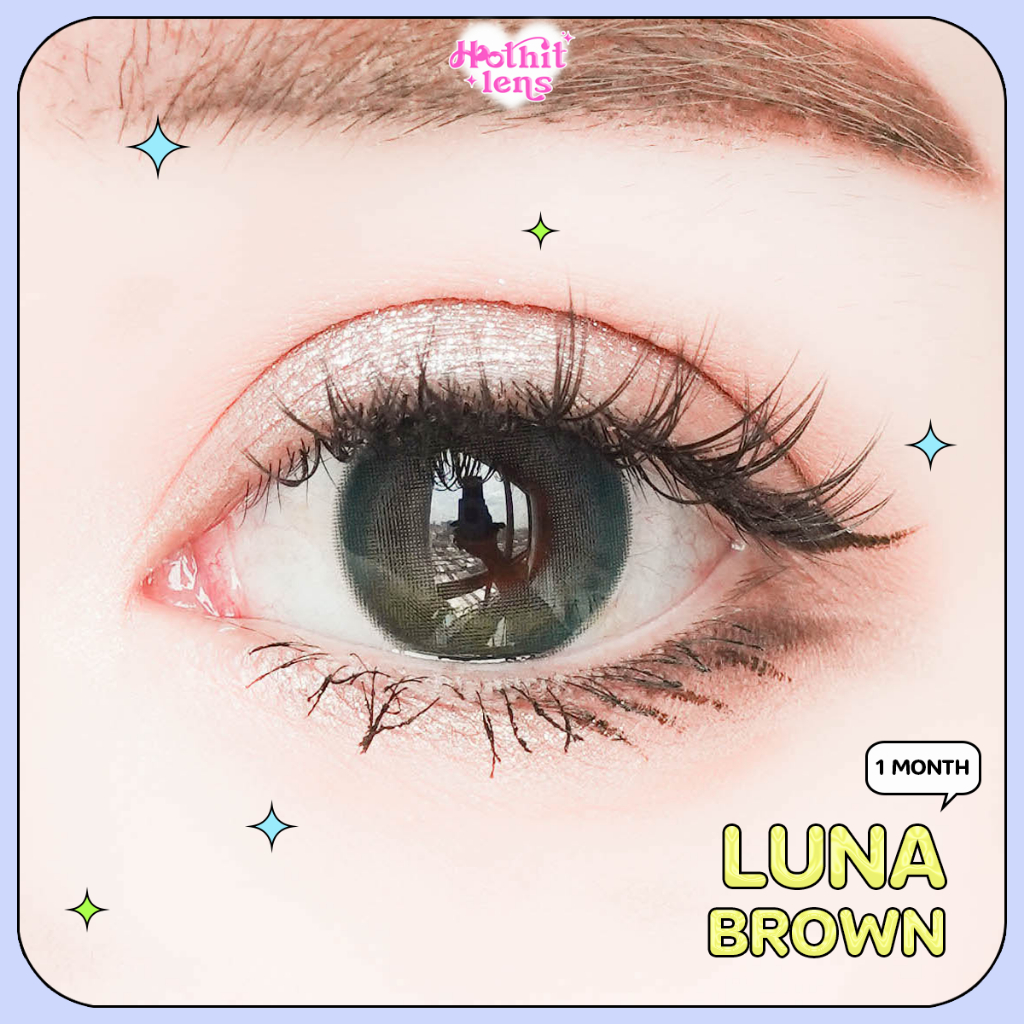 Candylens คอนแทคเลนส์ รุ่น Luna น้ำตาล เลนส์ตาฟิลเตอร์ ปิดตาลอย พร้อมส่ง 0.00-10.00