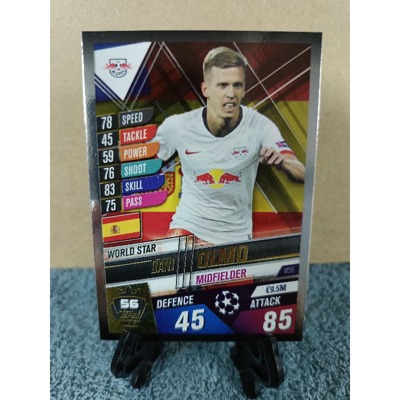 Topps Match Attax 101 World Star W56 Dani Elmo Rb Leipzig