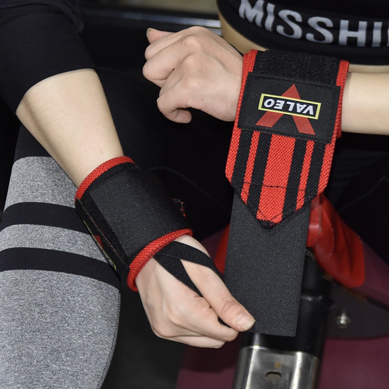 สายรัดข้อมือ Valeo ผ้าพันข้อมือ สายรัดข้อมือยกน้ำหนัก Strap Wrist Wraps -Homefittools