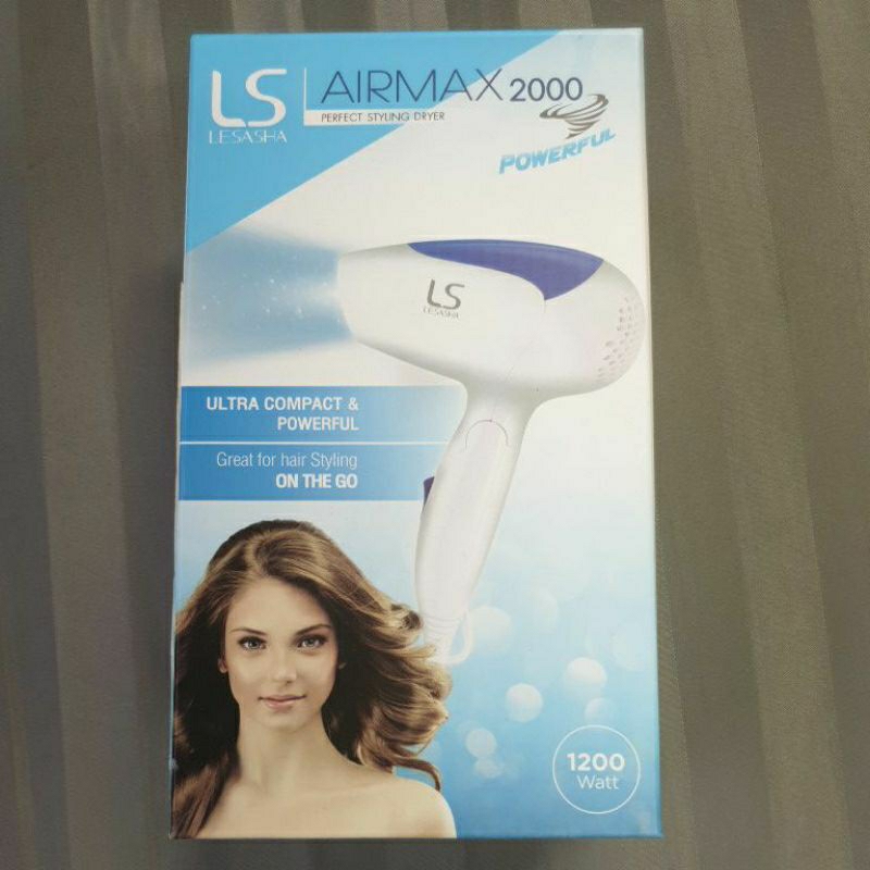 ไดร์เป่าผมเลอซาซ่า แอร์แมกซ์ 2000 พาวเวอร์ฟูล 1200 วัตต์ รุ่น LS0837