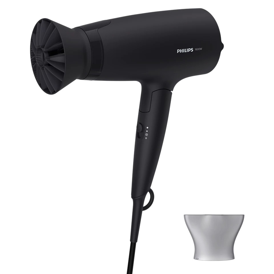 Philips ไดร์เป่าผม Air Dryer รุ่น BHD308/10 1,600 วัตต์ ปกป้องเส้นผมคุณ ด้วยเทคโนโลยี Thermoprotect และ airflower